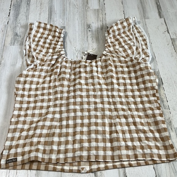 Matilda Jane Annabelle Plaid Off Shoulder Top Size XXL. NWT - Picture 8 of 11